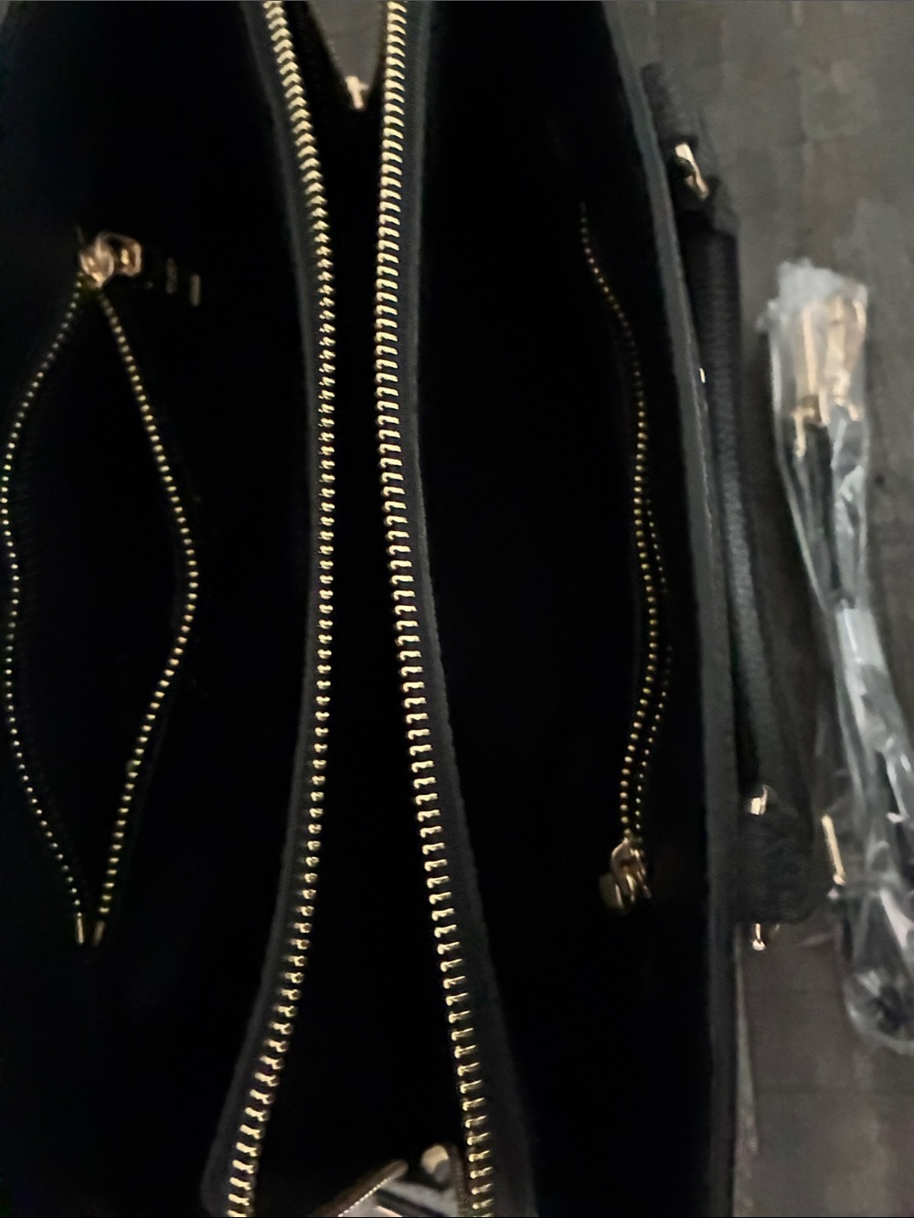 Prada Black Pebbled Leather Satchel with Gold Hardware - Picture 2 of 2